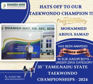 Taekwondo Champion - Dhanish School